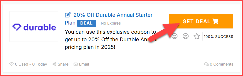 Durable Coupons
