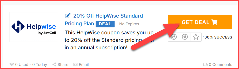 HelpWise Coupons